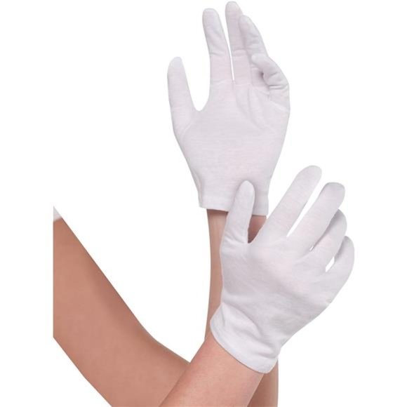 White Cotton GlovesStandard Adult Size1 Pair